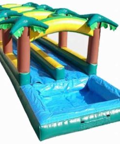 Tropical slip and slide water slide