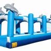 Ocean wave dolphin slip and slide Inflatable water slide