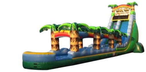 The Big Tropical Themed Inflatable Water Slide